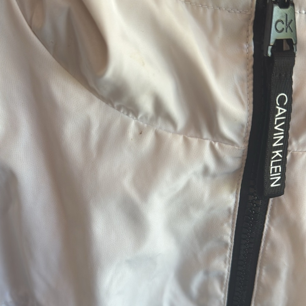 Calvin Klein Black and White Windbreaker with Sporty Stripes - Picture 5 of 9